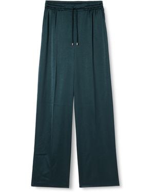 Ted Baker S Wmt-umaibo-satin Wide Leg Jogger Dress Trousers - Green