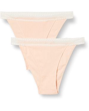 Sloggi Go Ribbed Tanga C2p - Bianco