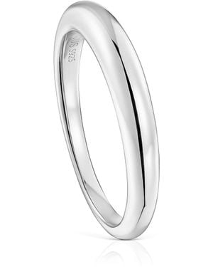 Tous Glatter Ring aus Feinsilber - Mettallic