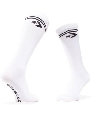 Converse Set Of 2 High Socks - White