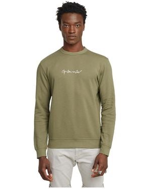 G-Star G-STAR Uomo G-Script Logo Sweater - Verde
