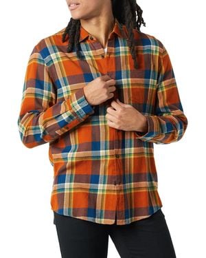 Amazon Essentials Langarmhemd aus Flanell - Rot
