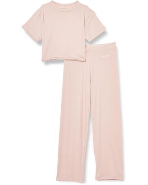 Calvin Klein Jeans Knit Pj Set - Pink