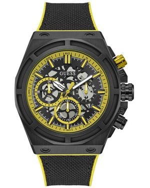 Guess Black Strap Black Dial Black - Green