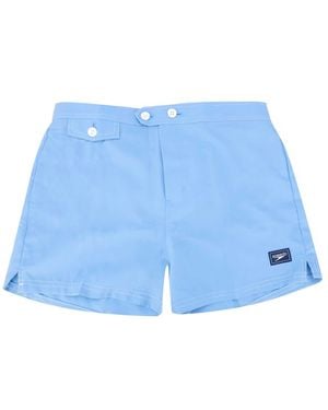 Speedo Vintage Volley 14" Swim Shorts In Blue