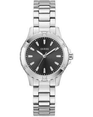 Guess Watch Mist Gw0948l1 Stainless Steel Silver - White