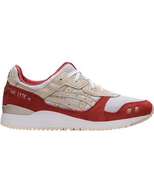 Asics Gel-Lyte III OG Sneaker White/Smoke Grey 44.5 EU - Rot