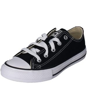 Converse All Star Low Trainers Black Canvas - 3 Uk