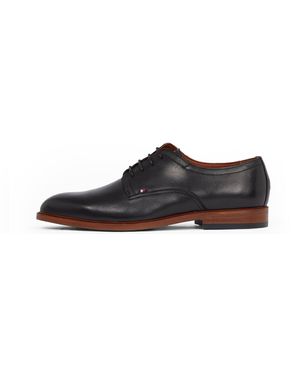 Tommy Hilfiger Calzado Derby Hombre Thunit Leather con puntera redonda - Negro