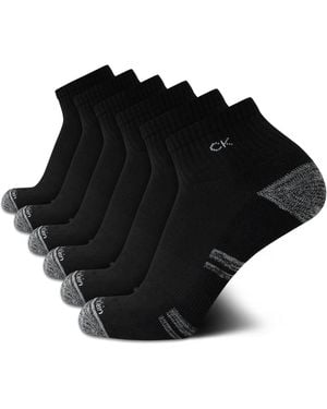 Calvin Klein Cushioned Above Ankle Athletic Mini-crew - Black