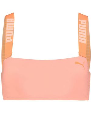 PUMA Swimwear Bandeau Bikini Voor - Roze