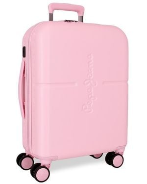 Pepe Jeans , rosa chiaro, 40x55x20 cms, Valigia espandibile