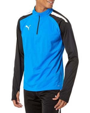 PUMA TeamLIGA 1/4 Zip Top - Blau