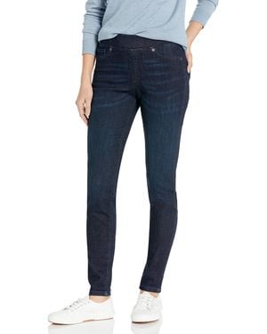 Amazon Essentials Jeggings Pull-On Elasticizzati A Vita Media - Blu