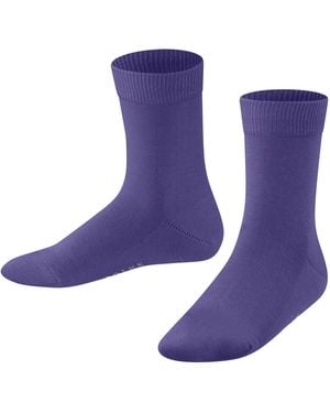 FALKE Family K So cotone sostenibile tinta unita 1 paire - Blu