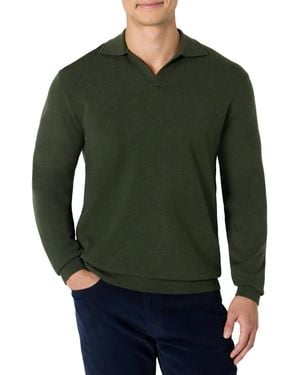 Amazon Essentials Long Sleeve Regular Fit Knit Polo Sweater - Green