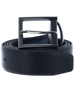 Tommy Hilfiger Formal Leather Belt 3.5 W90 Black - Blau