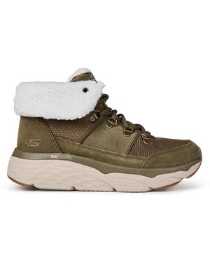 Skechers S Mxcush Pinn Chukka Boots Olive 5 Uk - Green