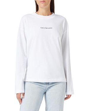 Calvin Klein L/s Knit Tops White