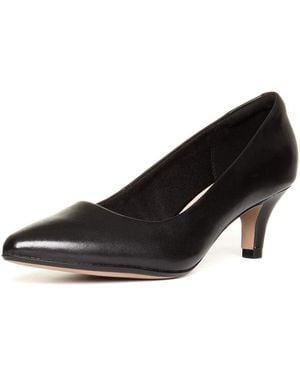 Clarks Linvale Jerica S Wide Fit Dress Court Shoes 4 Uk Black in Blue Lyst UK