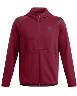 Under Armour Unstoppable FLC FZ HD EU Taglia EU Small - Rosso