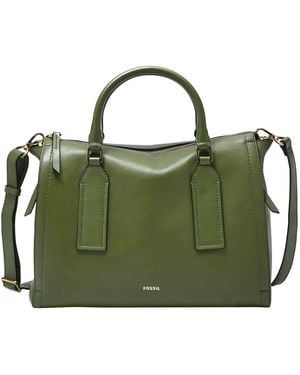 Fossil Parker Eco Leder Schulranzen - Grün