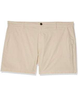 Amazon Essentials Slim-fit 5" Flat-front Comfort Stretch Chino Short - Black