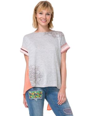 Desigual T-Shirt Modell TS CRETA rosa - Multicolore