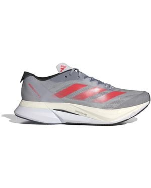 adidas Adizero Boston 12 S Running Shoes Road Halo Silver 9 Uk - Pink