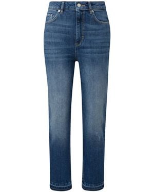 Comma, Mom Fit Jeans - Blau
