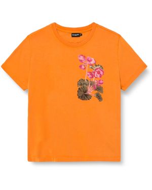 Desigual TS_Botanical T-Shirt - Arancione