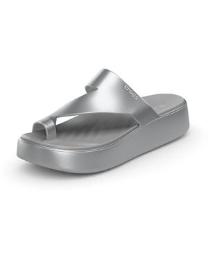 Crocs™ Getaway Toe Loop Platform Sandals - Black