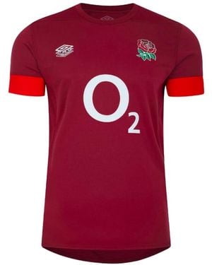 Umbro England Relaxed Training Ss - Rot