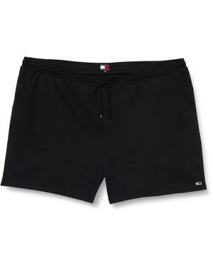 Tommy Hilfiger Sweatshorts Flag Beach mit Tunnelzug - Schwarz