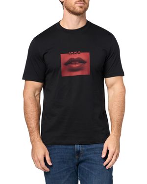 HUGO Graphic Logo T-shirt - Black
