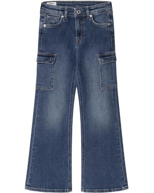 Pepe Jeans Slim Flare Cargo Jr Jeans - Azul
