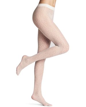 FALKE Strumpfhose Shell Fragments 20 DEN W Ti transparent gemustert 1 Stück - Natur