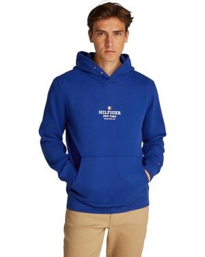 Tommy Hilfiger Rwb Hilfiger Hoodie Mw0mw39050 - Blue