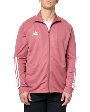 adidas Sereno Cut 3-stripes Slim Track Jacket - Pink