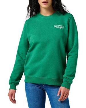 Wrangler Regular Sweat Sweatshirt - Grün