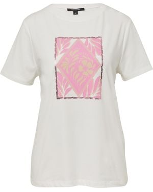 Comma, Jersey-T-Shirt mit Artwork weiß 42
