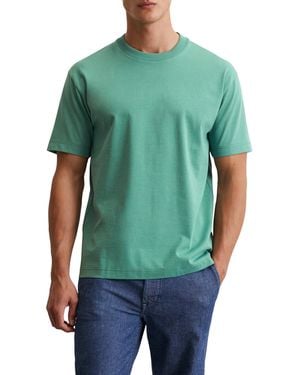 Marc O' Polo T-Shirt aus Bio-Baumwolle mit Rundhalsausschnitt - Grün