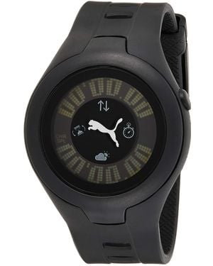 PUMA Orologio Digitale al Quarzo Uomo con Cinturino in Gomma PU910211001 - Grigio