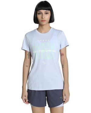 PUMA X HYROX Train All Day T-Shirt S Cool Weather Blue - Blau