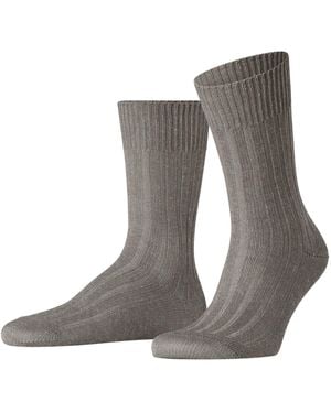 FALKE Bay Ribs M So lino cotone tinta unita 1 paio - Grigio