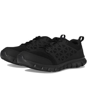 Reebok Work Sublite Cushion Work RB041 Alloy Toe Athletic Work Shoe - Nero
