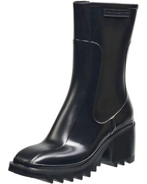 French Connection Kloe Terrain Ankle Booties Comfortable Work Fall Winter Pointy Toe Fashion Shoes Pull On Heeled Hiking Rain Boots For - Black