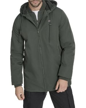 Champion Mid-length Soft Shell Performance Jacket With Sherpa Lining - Green
