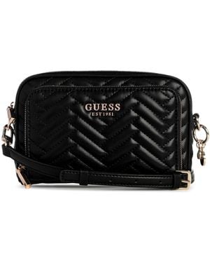 Guess Anning Kamera Umhängetasche - Schwarz