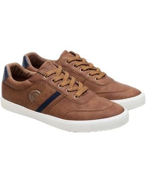 Ben Sherman Scooper Stripe Trainers In Brown
